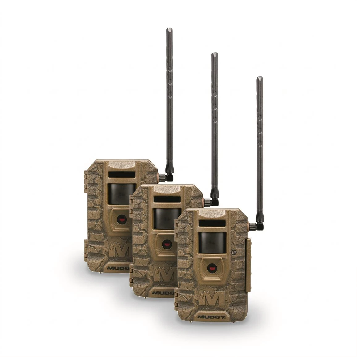 Muddy Mitigator 3.0 three-camera bundle, retailer product image